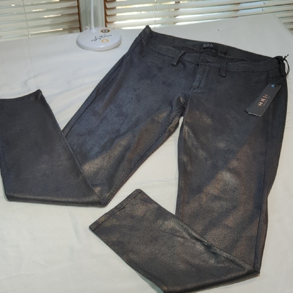 Design Lab Textured Black Jeans